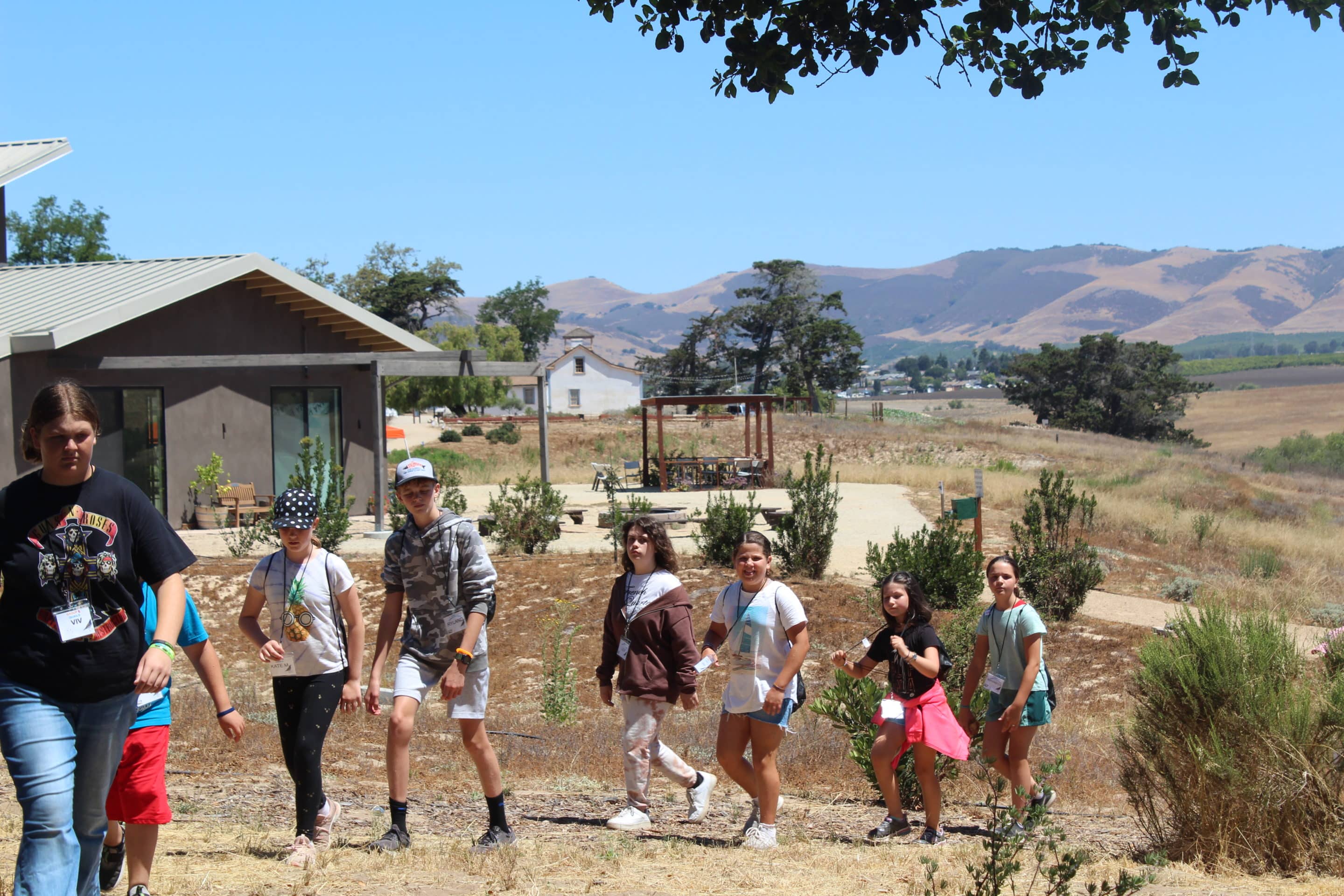 Groomsmen in front of Dana Adobe